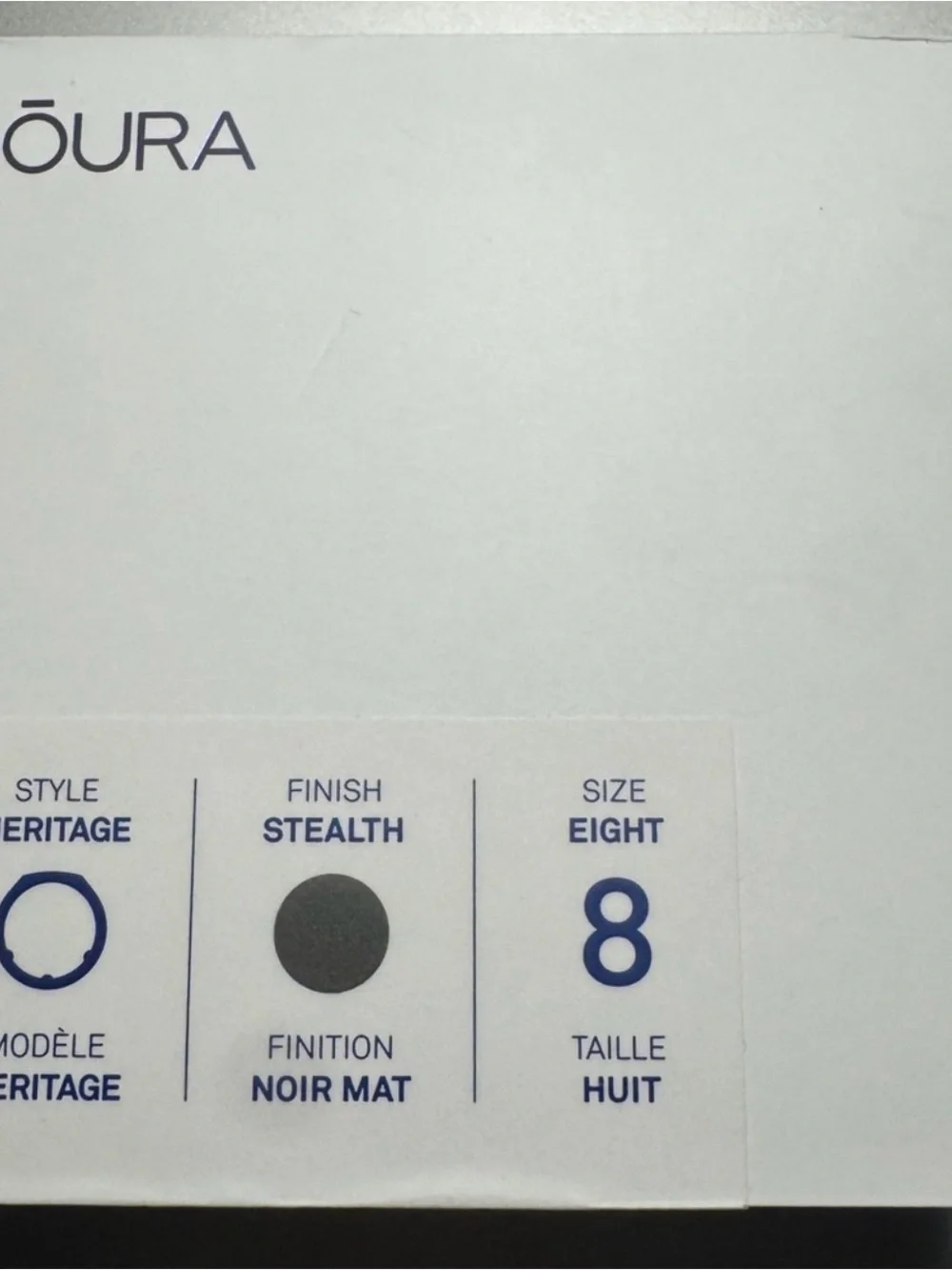 Oura Ring 3 - Stealth - Size 8